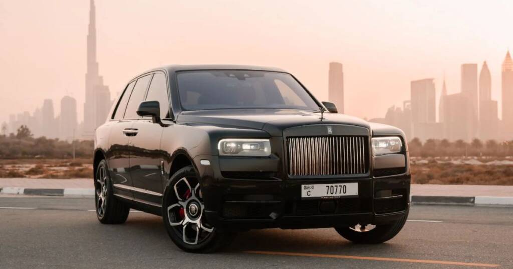 Renting Rolls Royce Cullinan at DRC