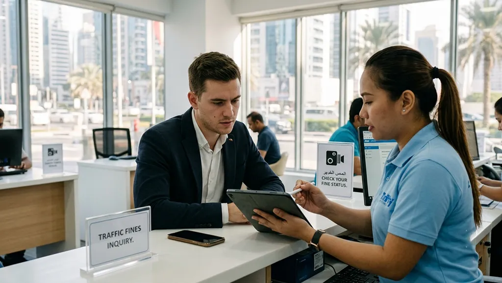 Traffic fines for rental cars in dubai