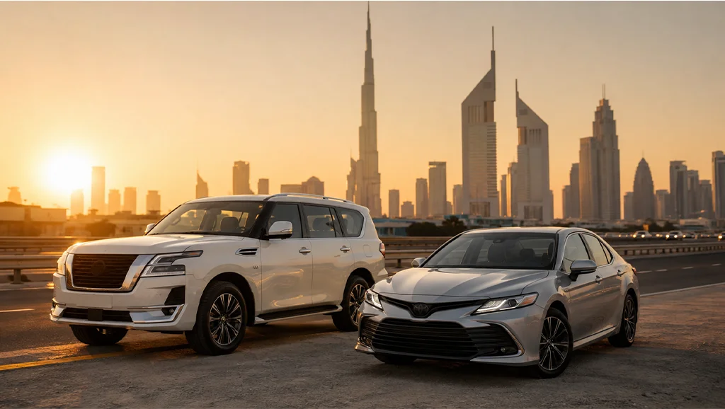 SUV vs sedan rental Dubai comparison