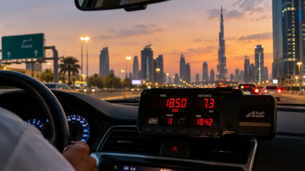 dubai taxi fare